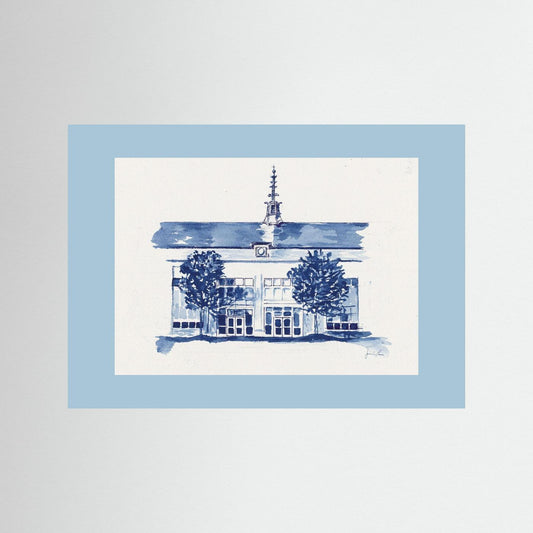 Dougherty Hall, archival print - Villanova University wall art