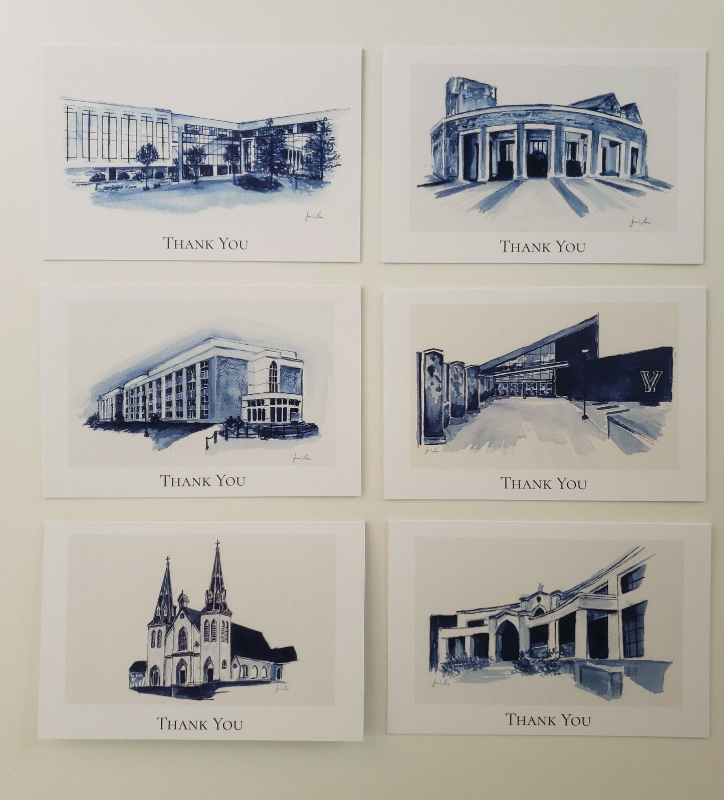 Villanova Legacy Collection Thank You Cards