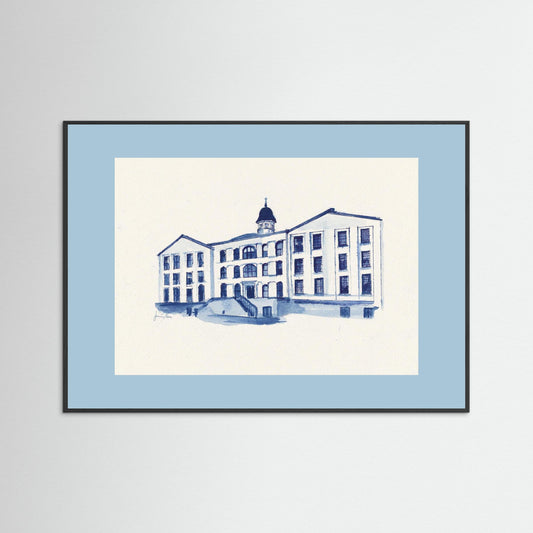 Villanova University, Alumni Hall, archival print