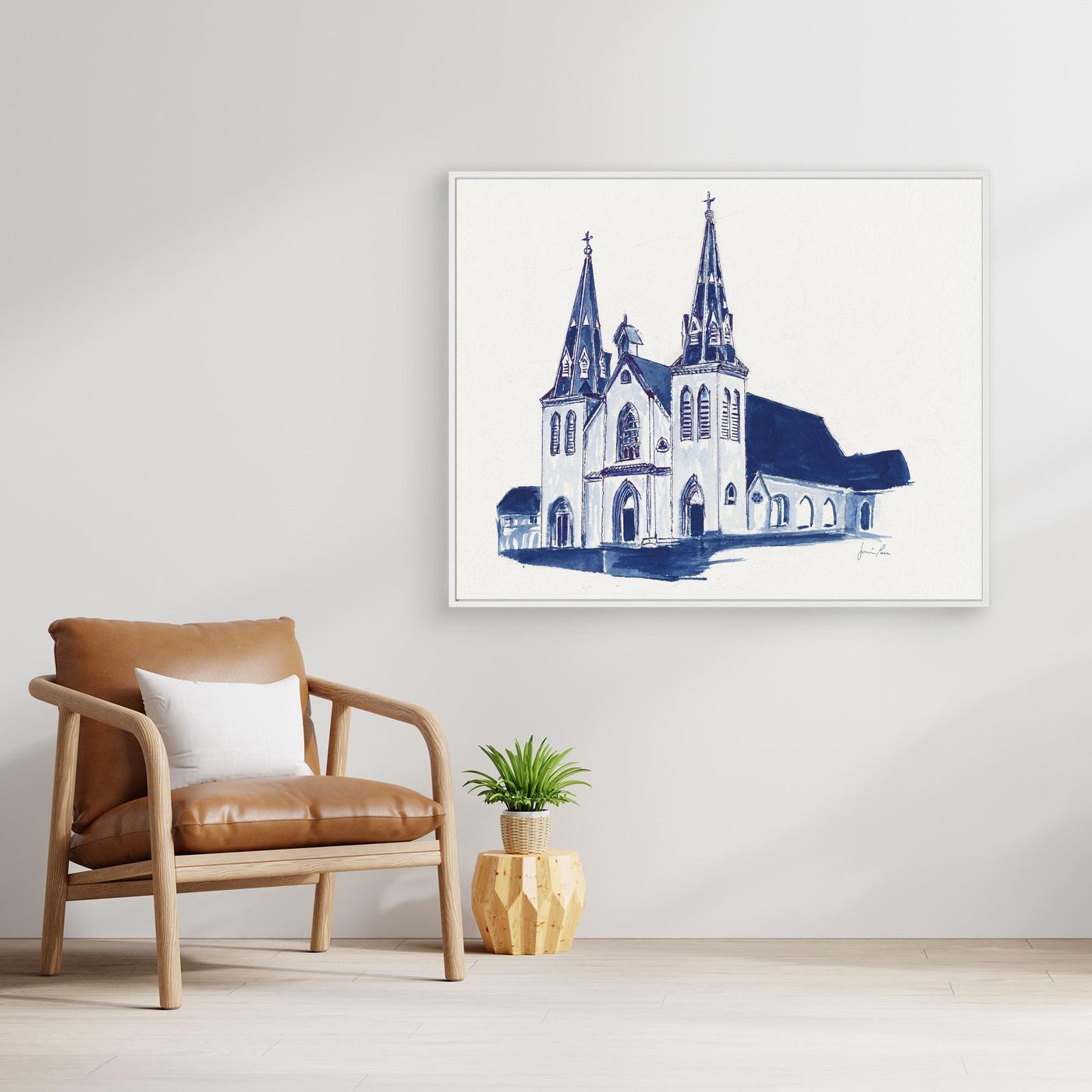 St. Thomas of Villanova Church, canvas print - Villanova University wall art