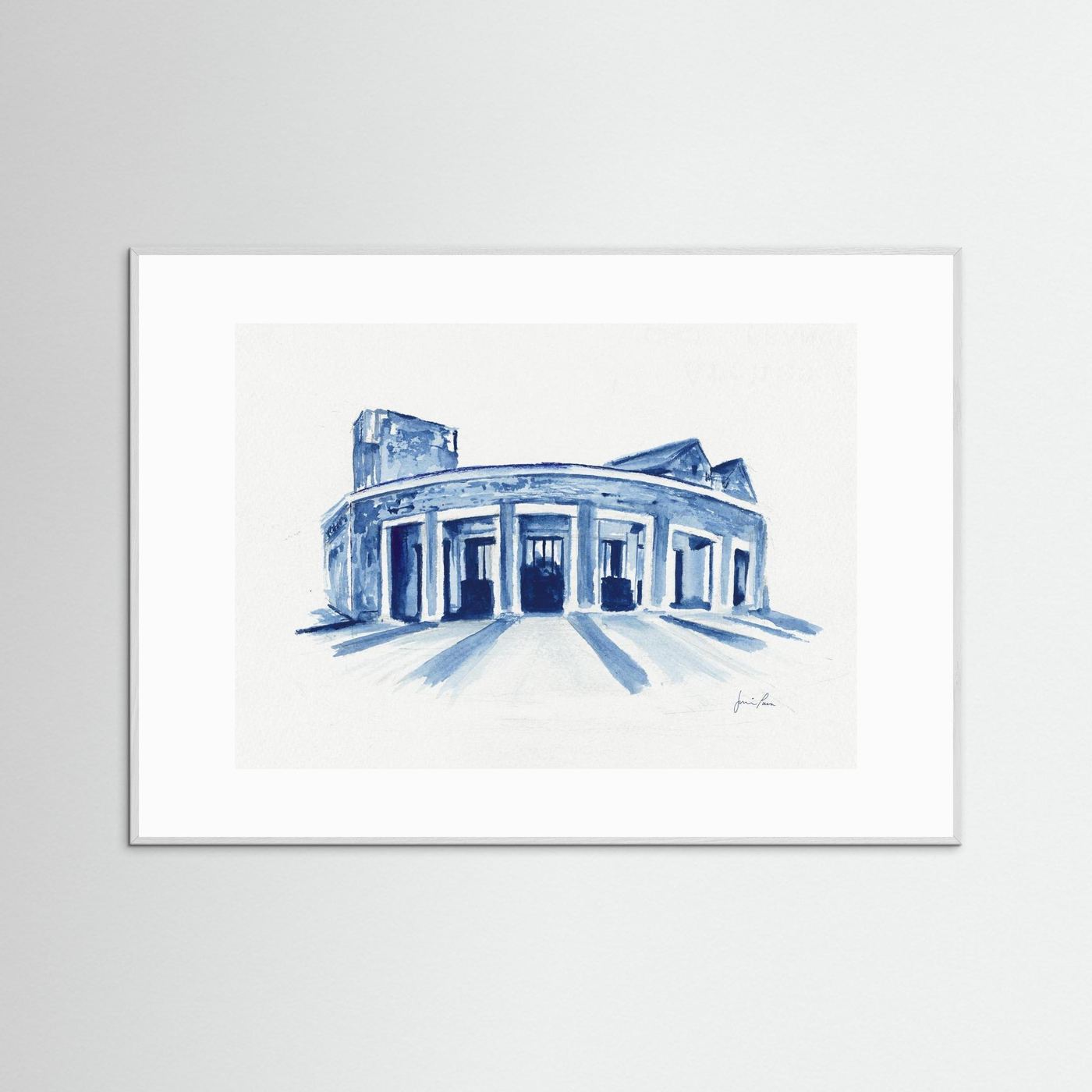 Mullen Performing Arts Center, art print - Villanova University wall art