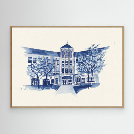 Villanova University, Driscoll Hall, College of Nursing, canvas print