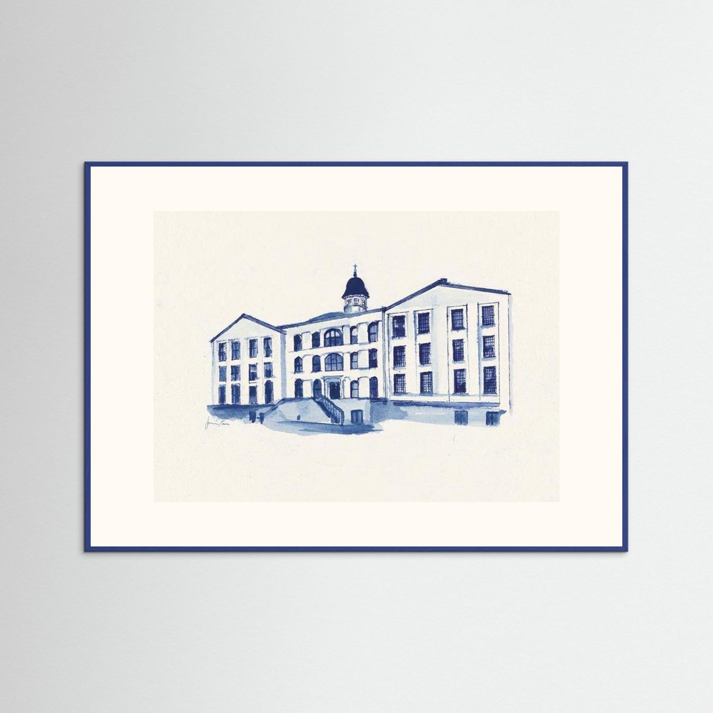 Alumni Hall, archival print - Villanova University wall art