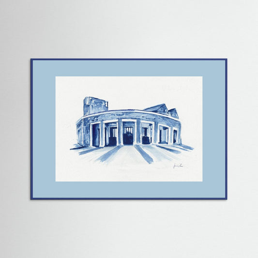 Mullen Performing Arts Center, art print - Villanova University wall art
