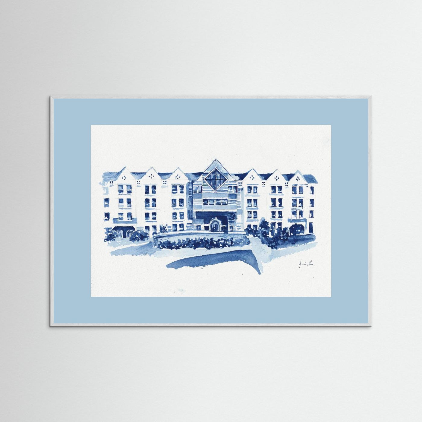 St. Augustine Center, archival art print - Villanova University wall art
