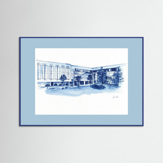 Widger School of Law, art print- Villanova University wall art