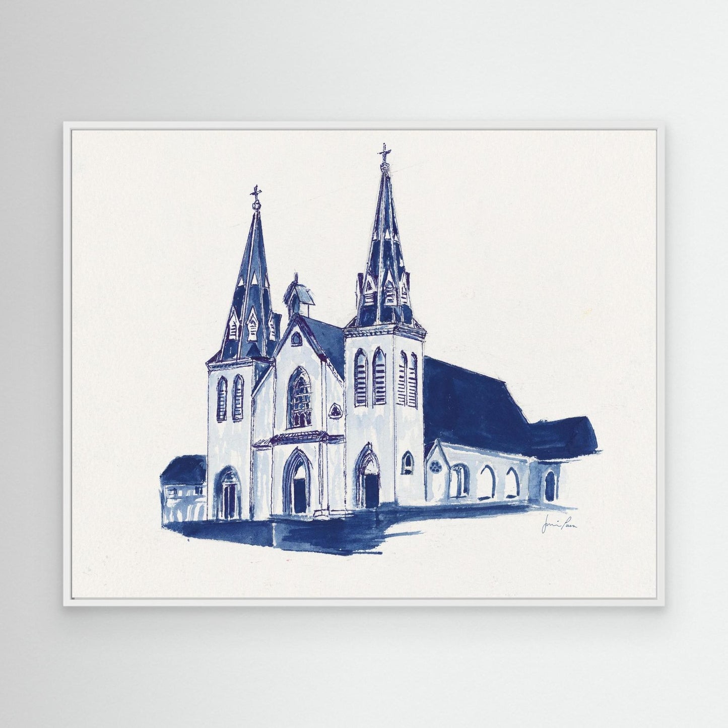 St. Thomas of Villanova Church, Villanova University, canvas print