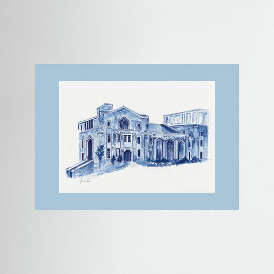Drosdick Hall, art print - Villanova University wall art
