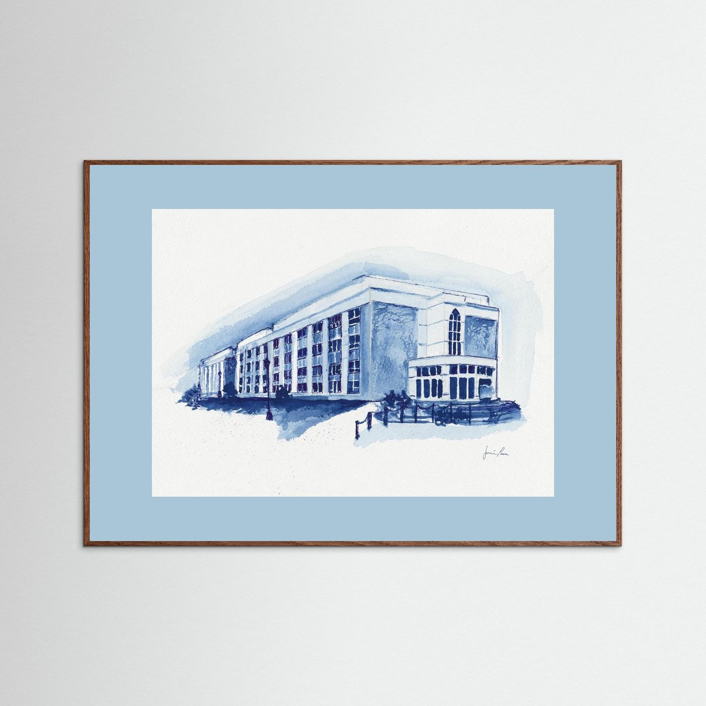 Mendel Science Center,  archival print - Villanova University wall art