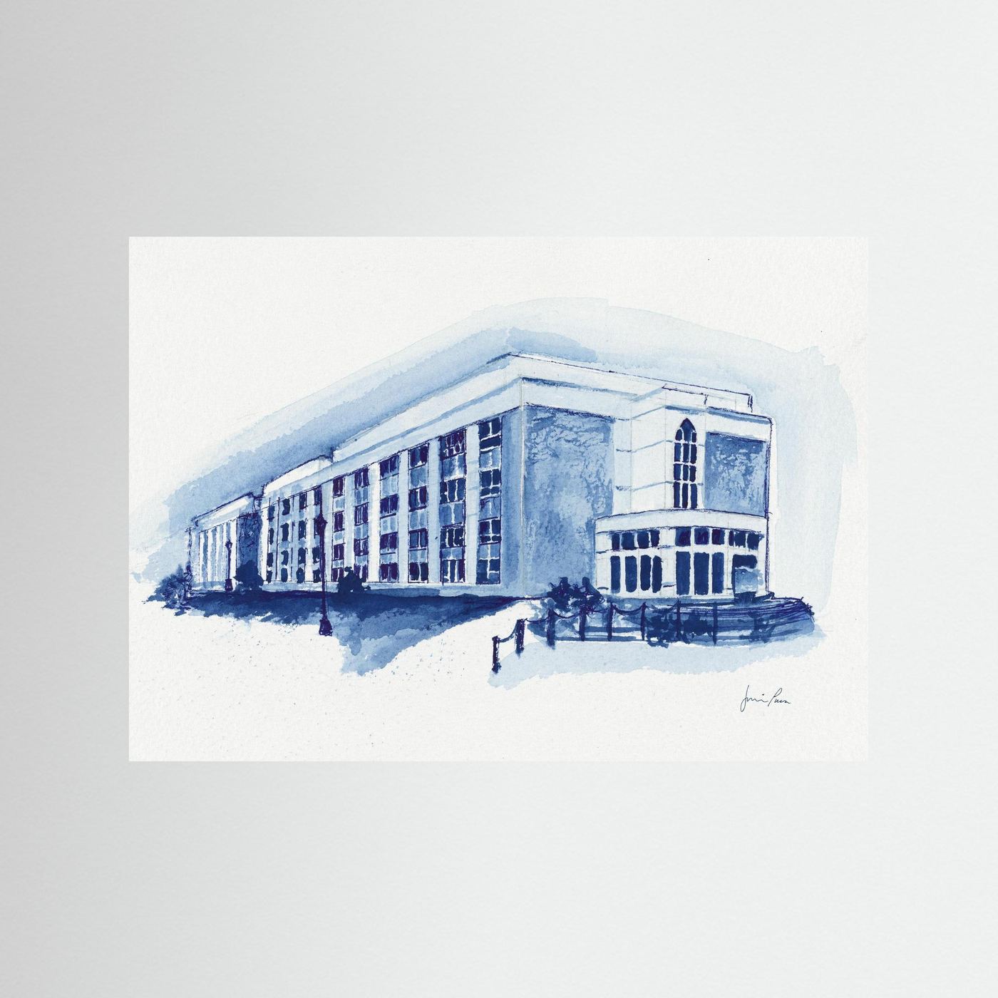 Mendel Science Center, archival print - Villanova University