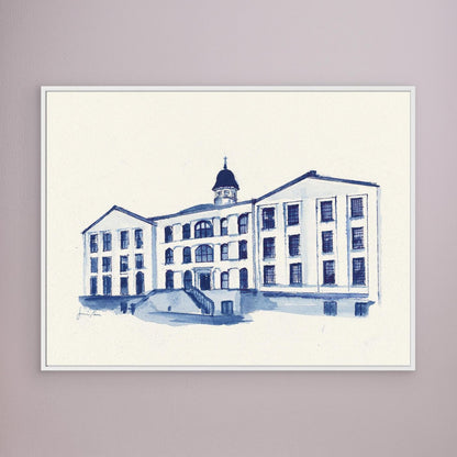  Alumni Hall, canvas print - Villanova University wall art