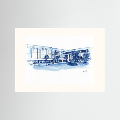 Widger School of Law, art print- Villanova University wall art
