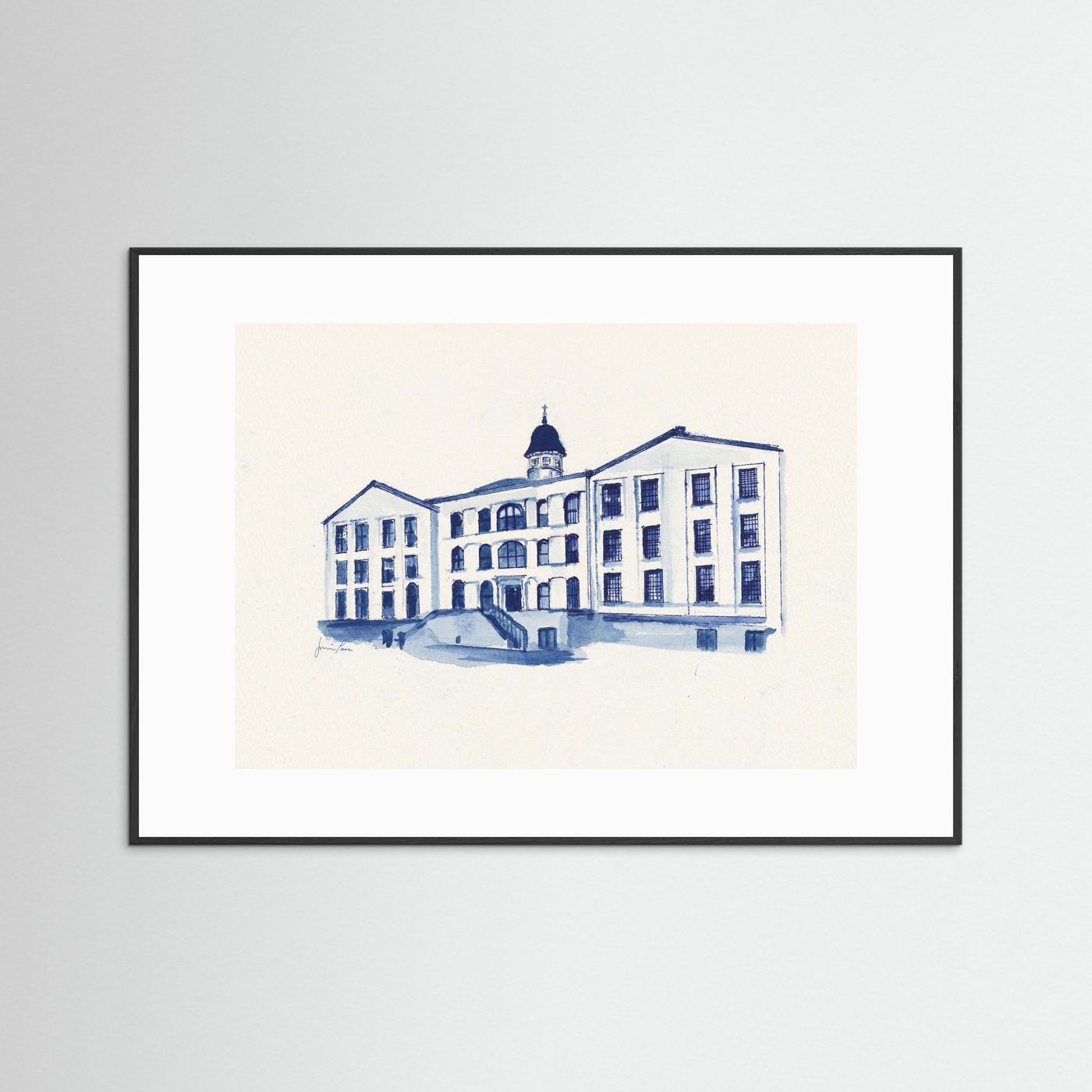 Alumni Hall, archival print - Villanova University wall art