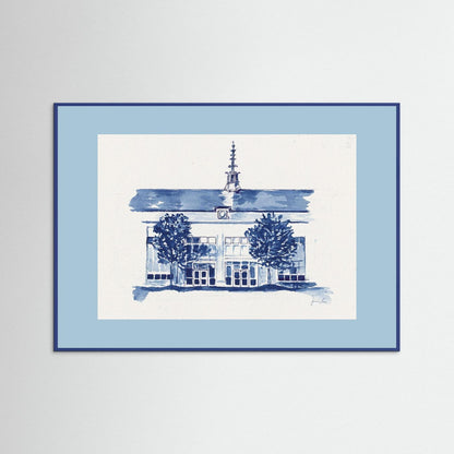Dougherty Hall, archival print - Villanova University wall art