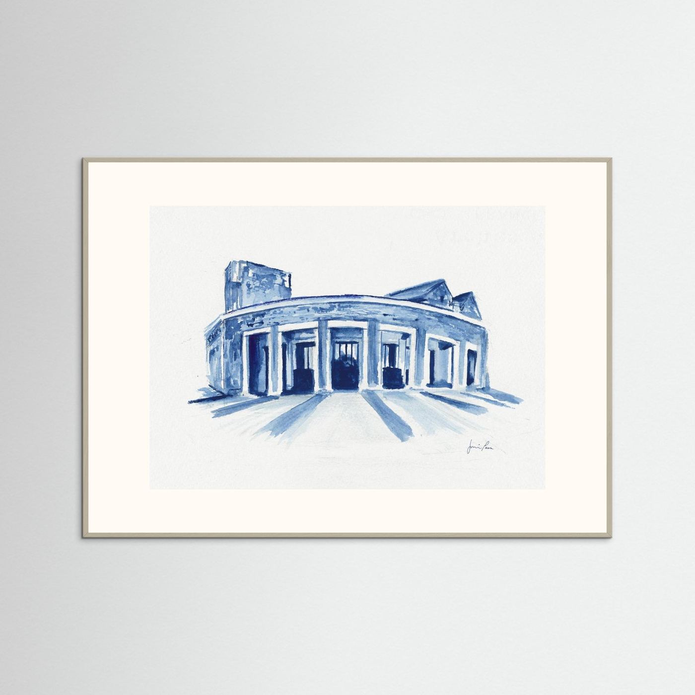 Mullen Performing Arts Center, art print - Villanova University wall art