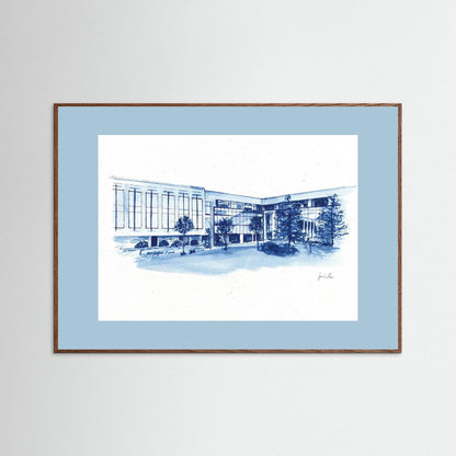 Widger School of Law, art print- Villanova University wall art