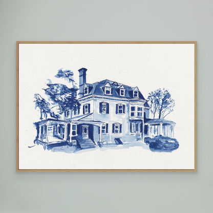 Villanova University, Gallagher Hall, canvas print