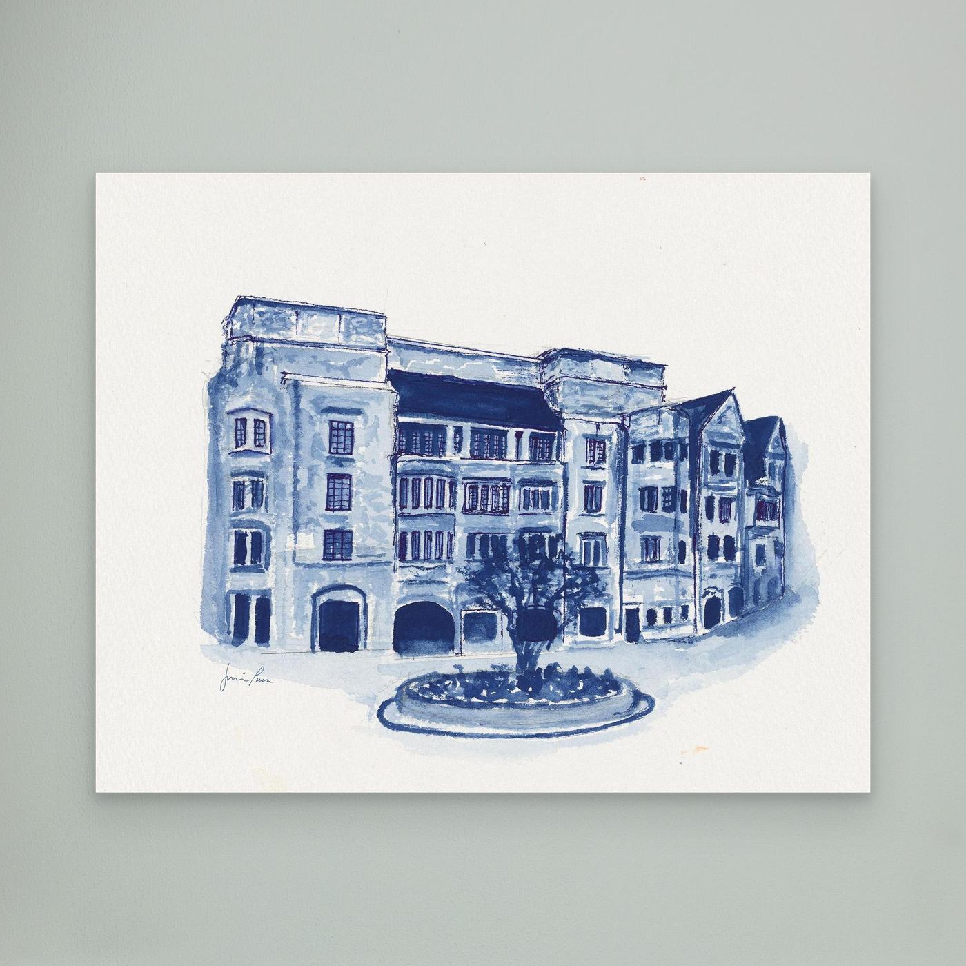 The Commons, canvas print - Villanova University wall art