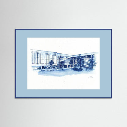 Widger School of Law, art print- Villanova University wall art