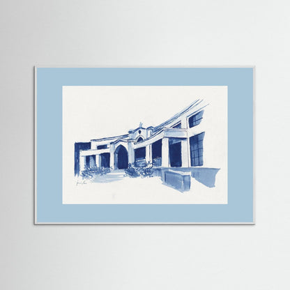 Bartley Hall,  art print - Villanova University wall art