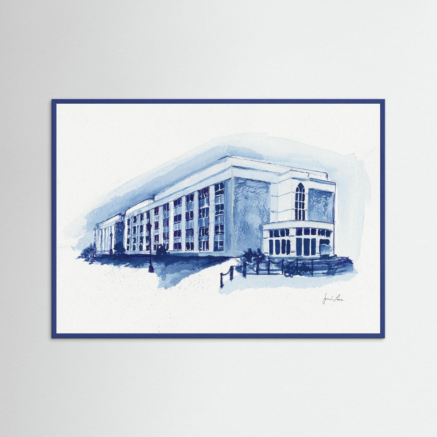 Mendel Science Center,  archival print - Villanova University wall art