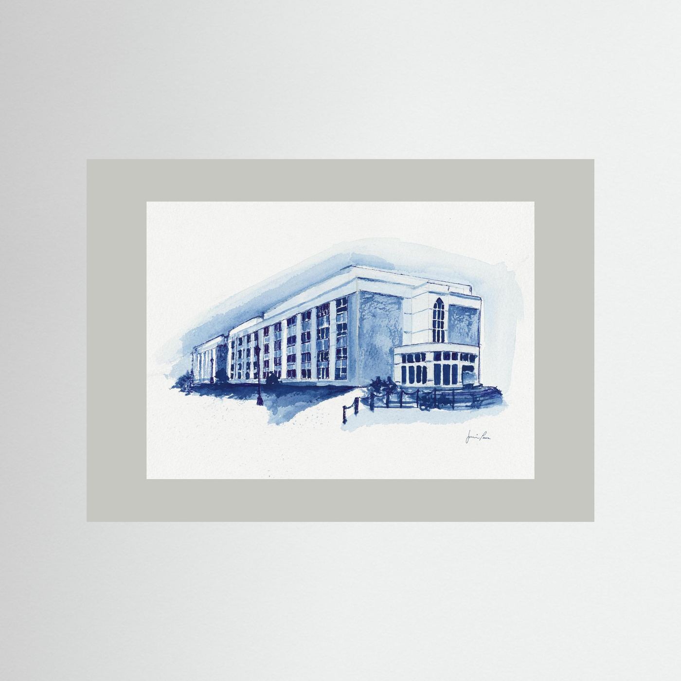 Mendel Science Center,  archival print - Villanova University wall art