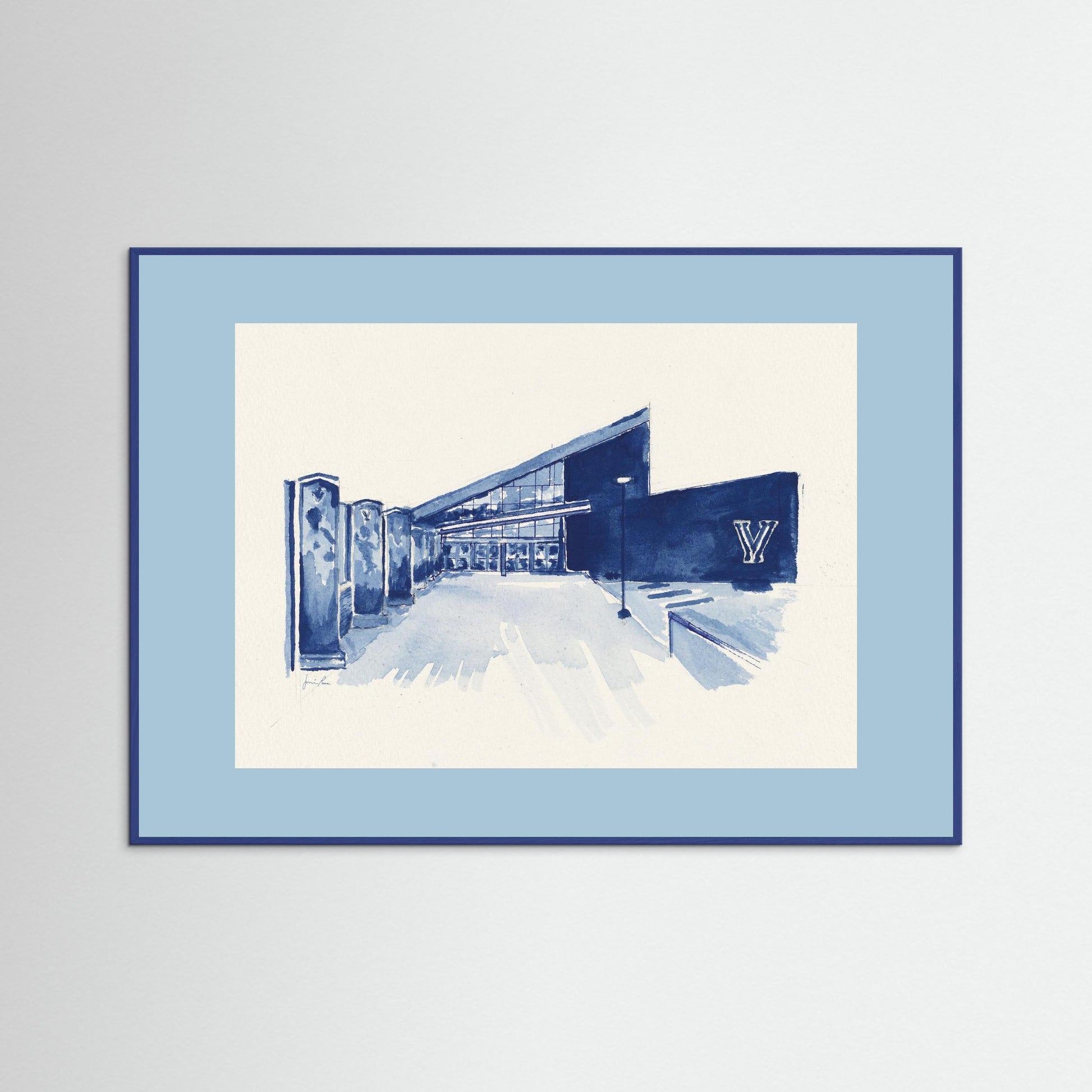 Villanova University, Finneran Pavilion, archival print