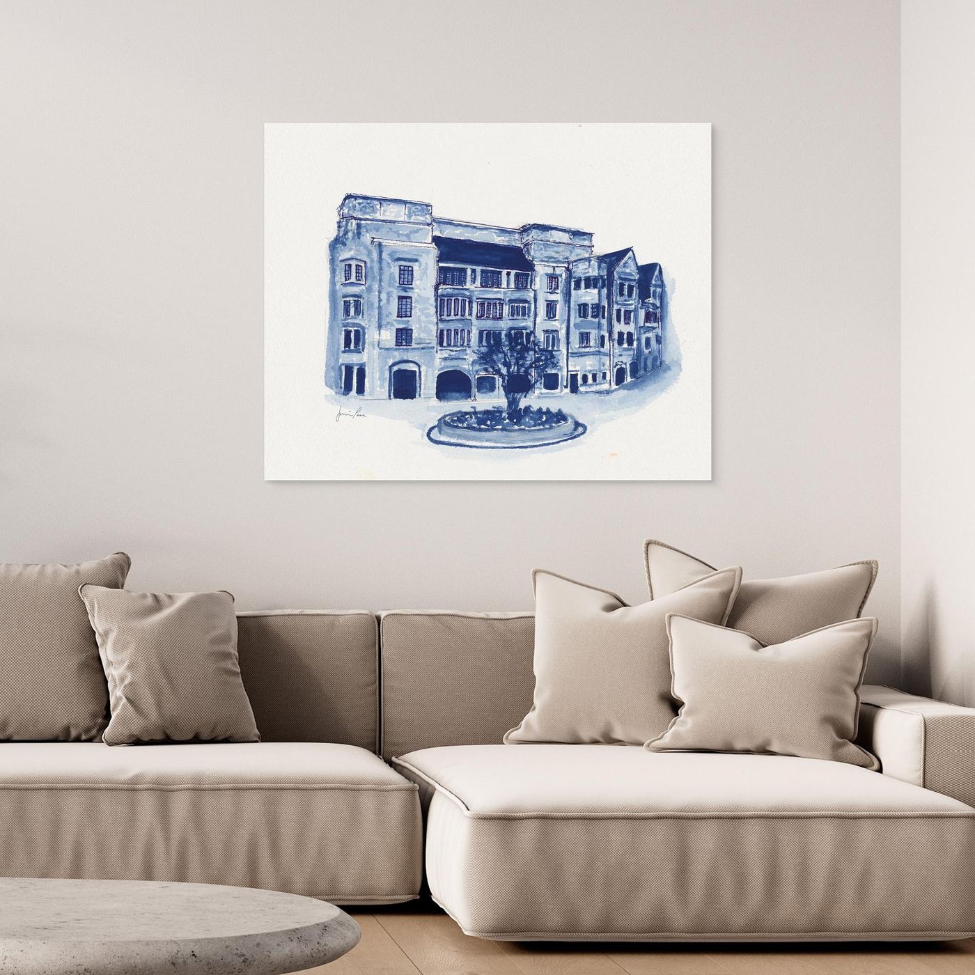 The Commons, canvas print - Villanova University wall art