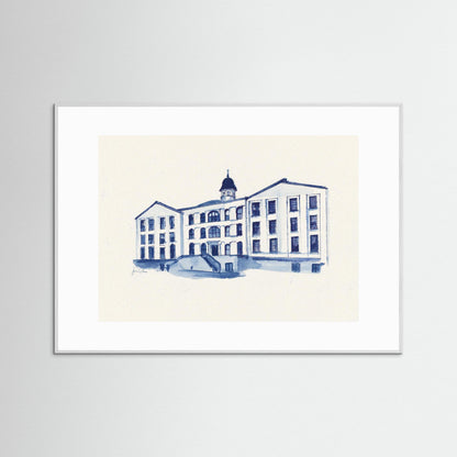 Villanova University, Alumni Hall, archival print