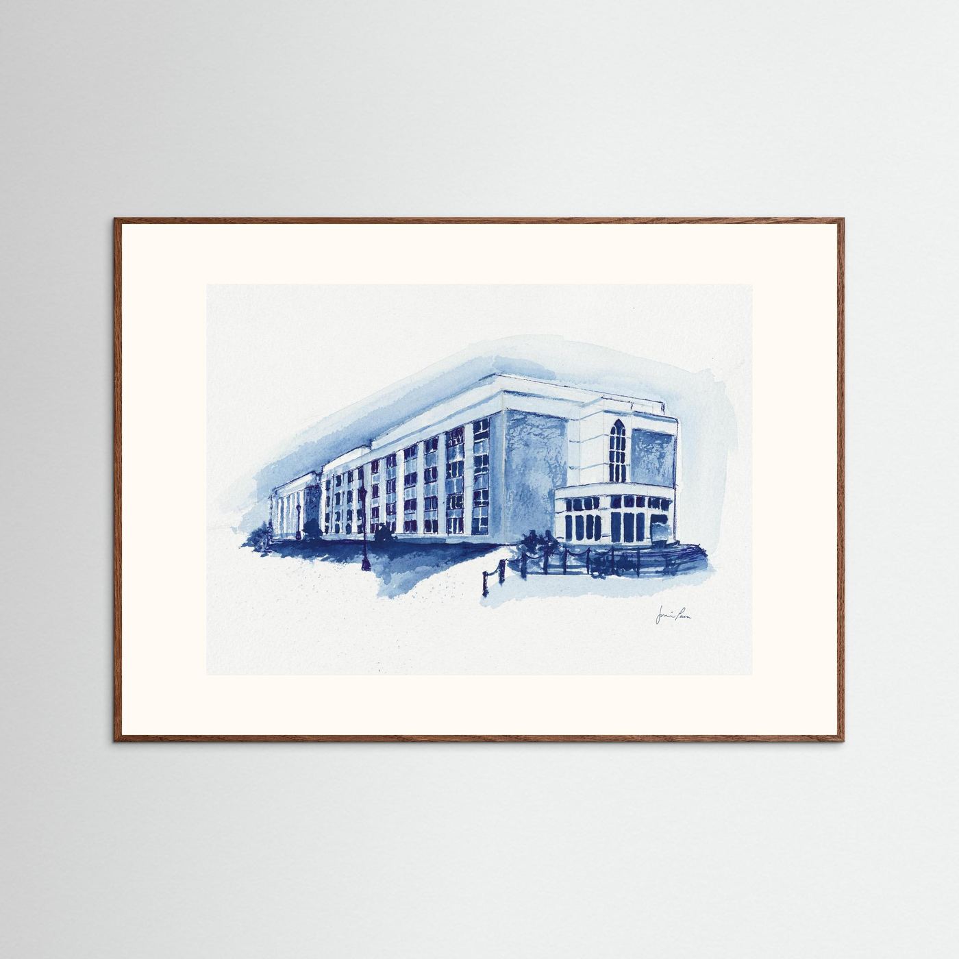 Mendel Science Center,  archival art print - Villanova University wall art