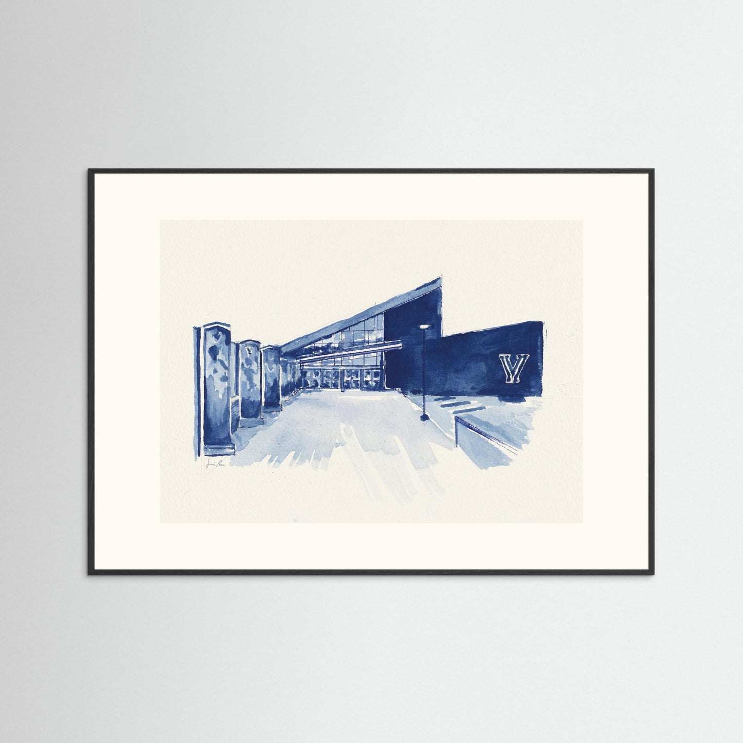 Villanova University, Finneran Pavilion, archival print
