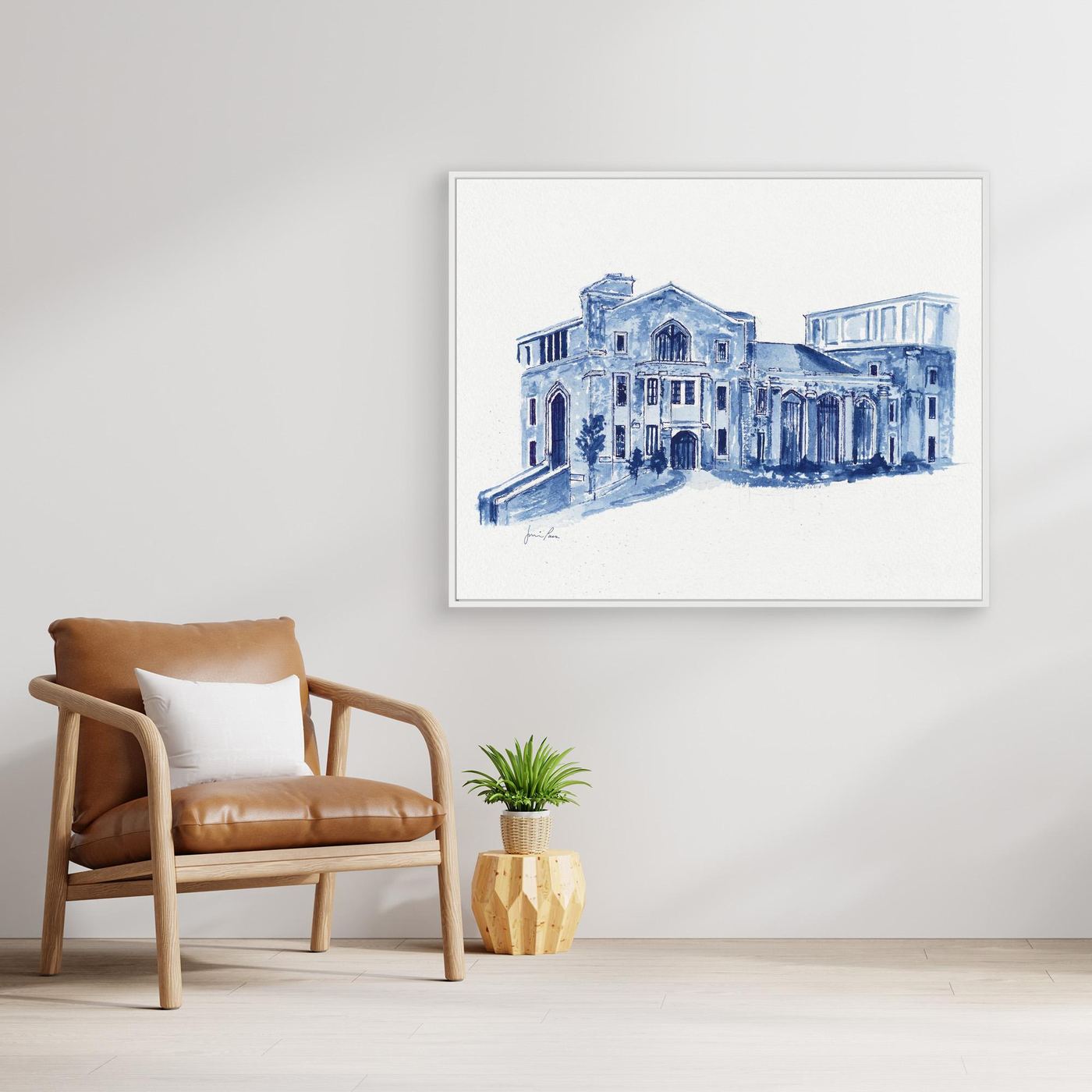 Drosdick Hall, canvas print - Villanova University wall art