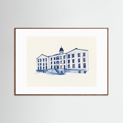 Villanova University, Alumni Hall, archival print