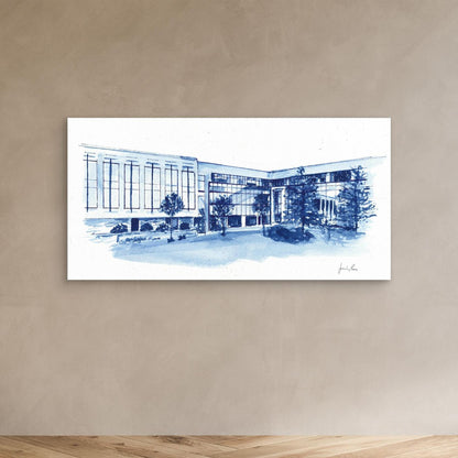 Widger School of Law, canvas print - Villanova University wall art