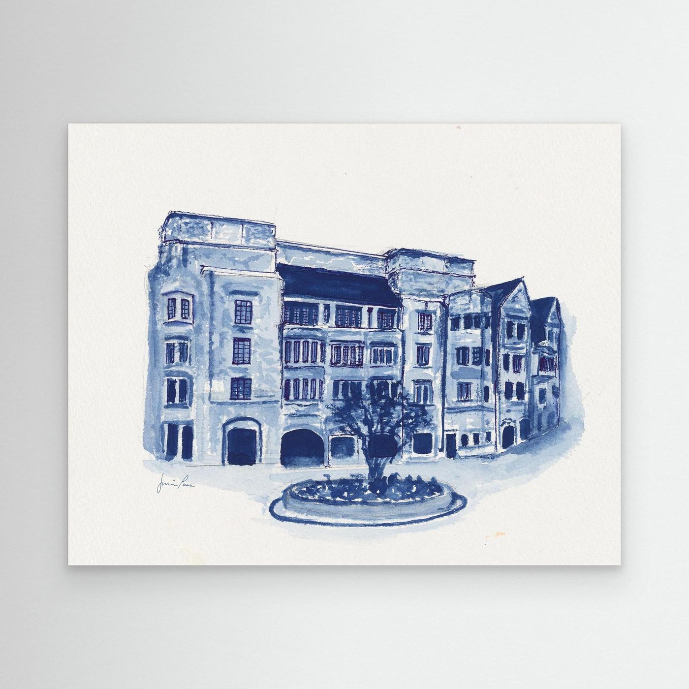 The Commons, canvas print - Villanova University wall art