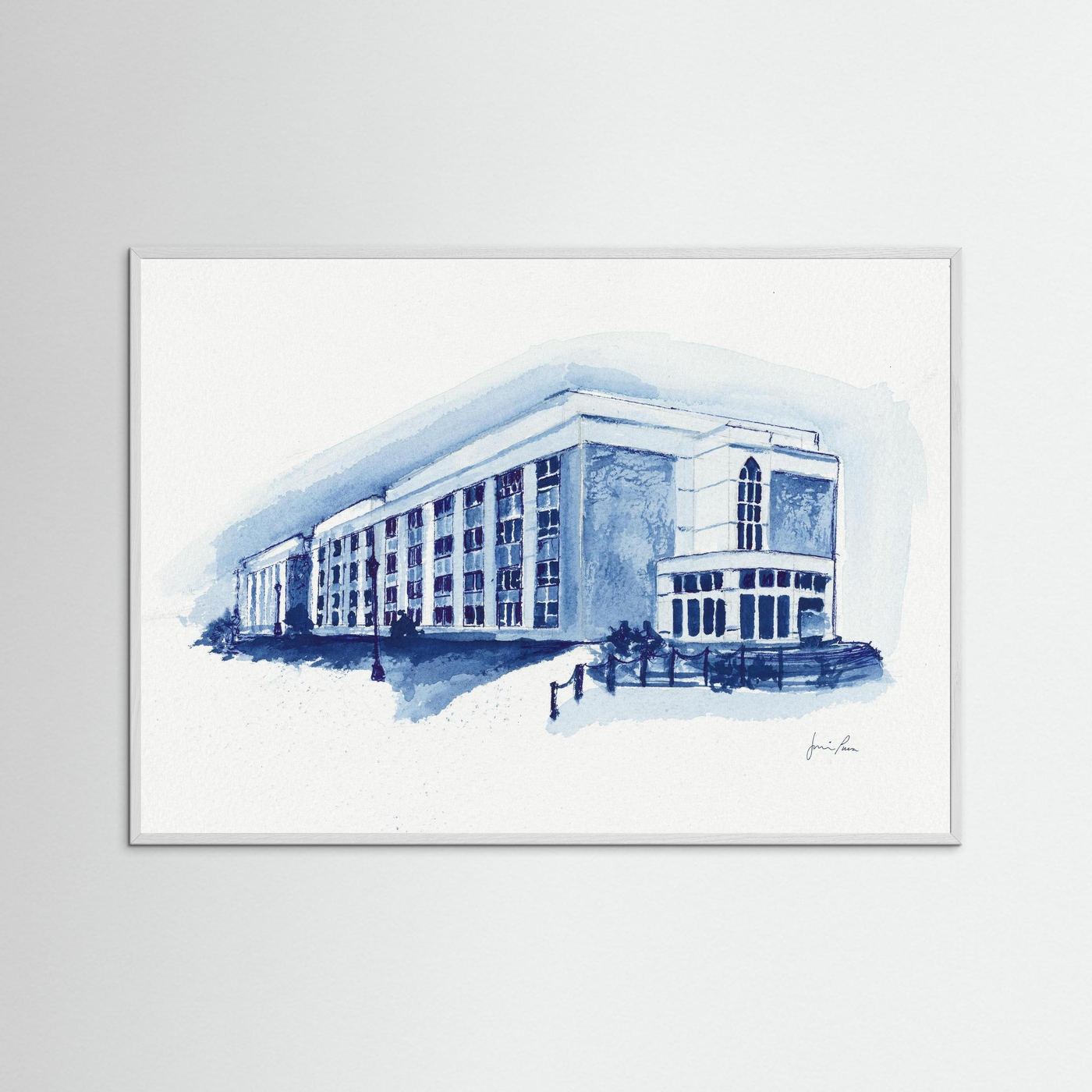 Mendel Science Center,  archival print - Villanova University wall art