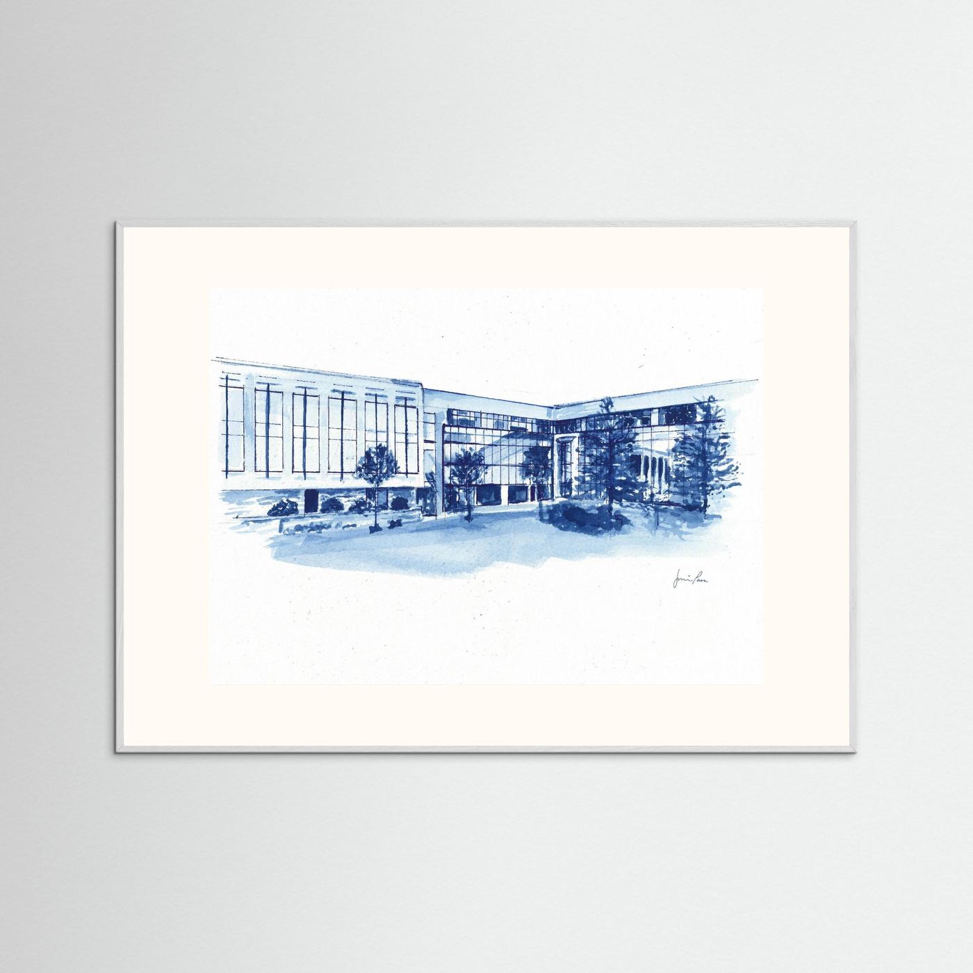 Widger School of Law, art print- Villanova University wall art