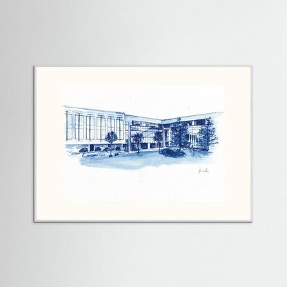 Widger School of Law, art print- Villanova University wall art
