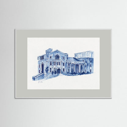 Drosdick Hall, art print - Villanova University wall art