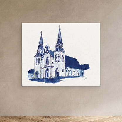 St. Thomas of Villanova Church, canvas print - Villanova University wall art