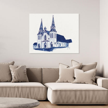 St. Thomas of Villanova Church, canvas print - Villanova University wall art