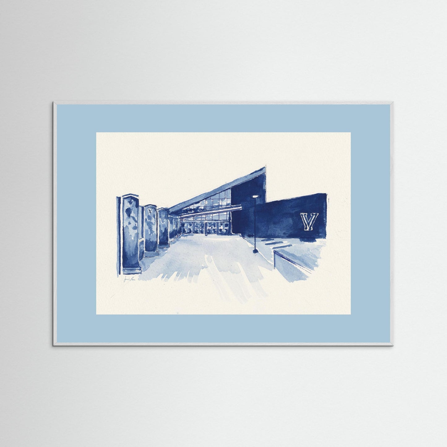 Villanova University, Finneran Pavilion, archival print
