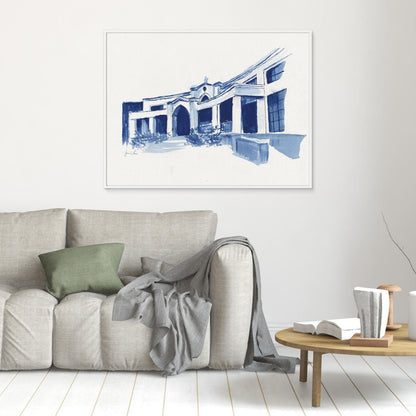 Bartley Hall,  canvas print - Villanova University wall art