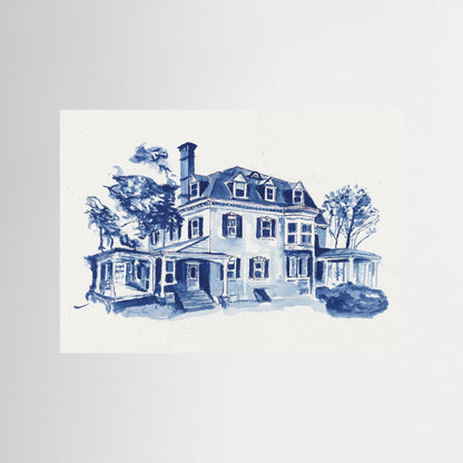 Gallagher Hall, archival print - Villanova University wall art