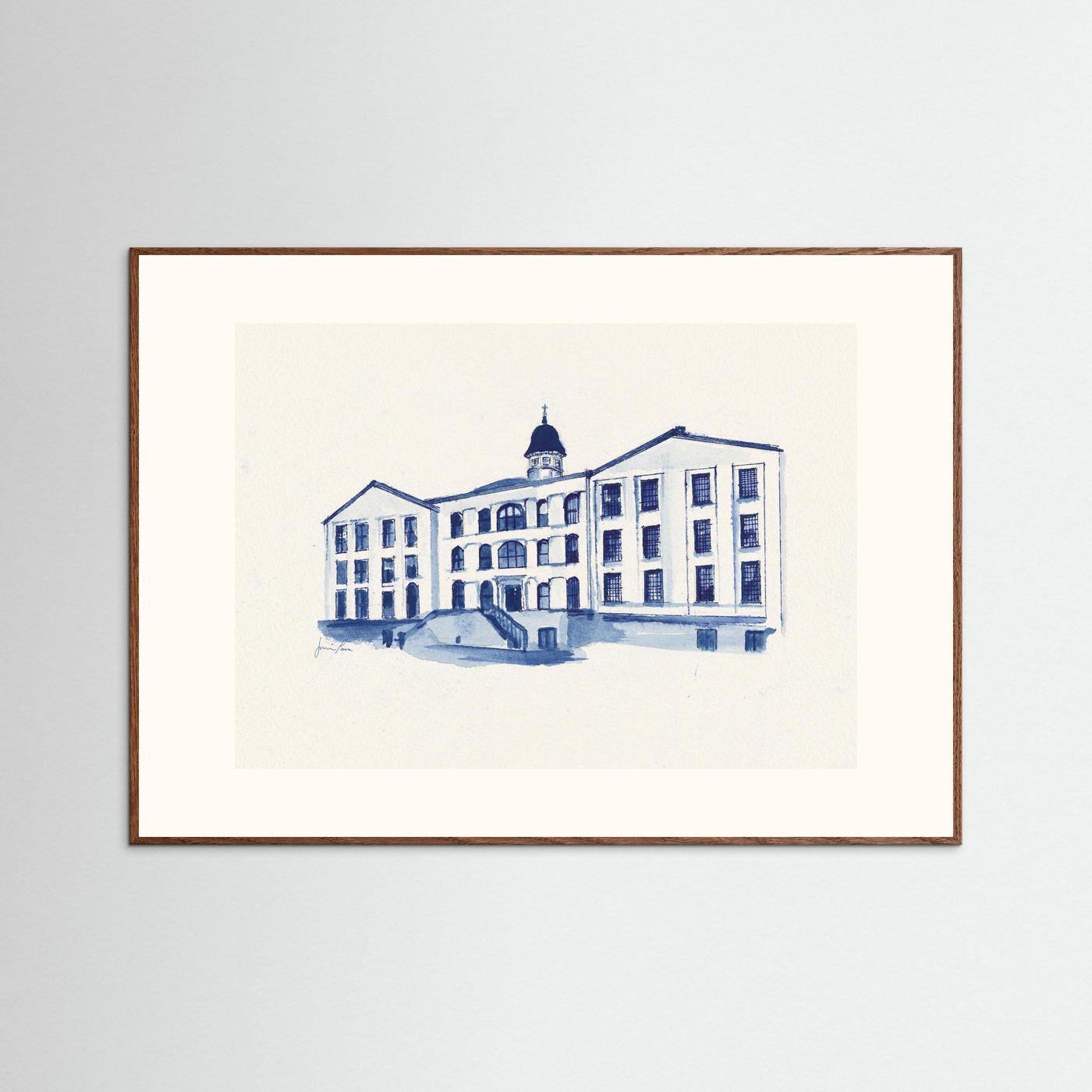 Alumni Hall, archival print - Villanova University wall art