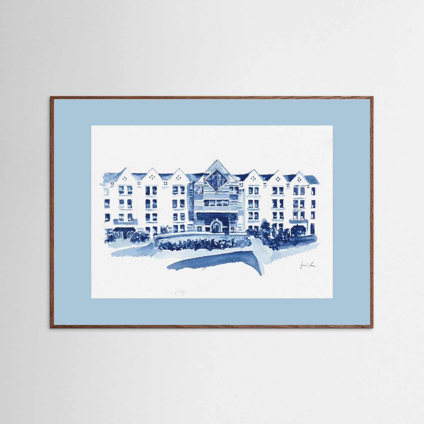 St. Augustine Center, archival art print - Villanova University wall art