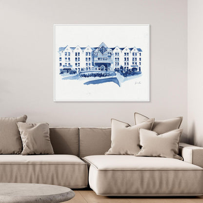 St. Augustine Center, canvas print - Villanova University wall art