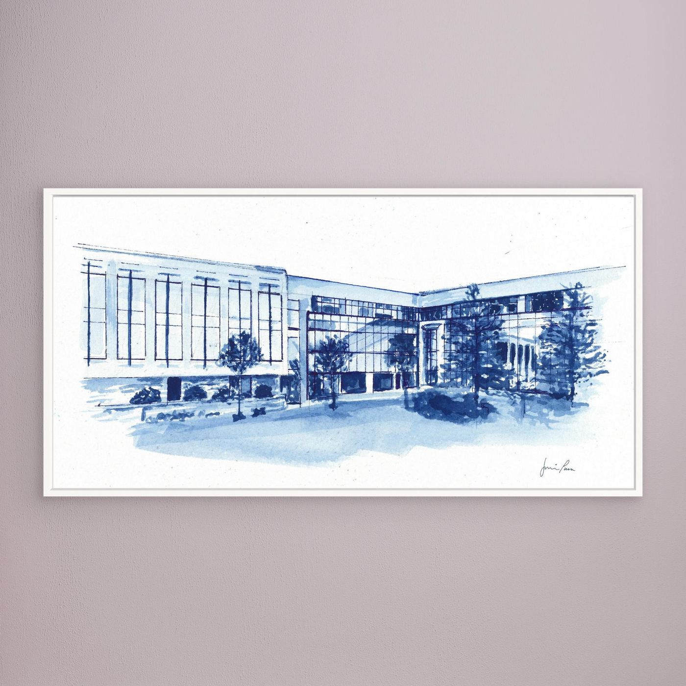 Widger School of Law, canvas print - Villanova University wall art