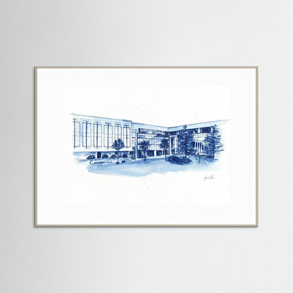 Widger School of Law, art print- Villanova University wall art
