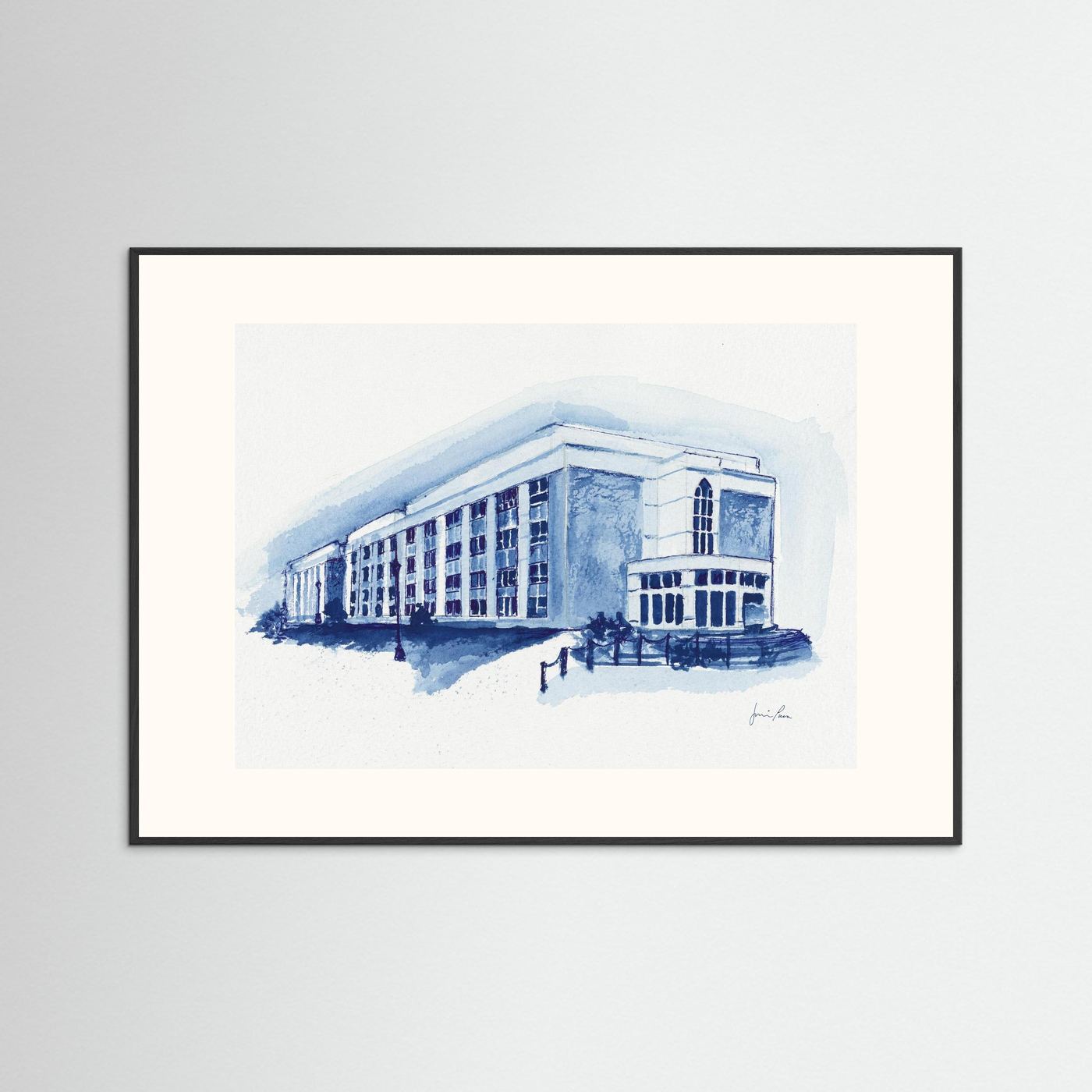 Mendel Science Center, archival print - Villanova University